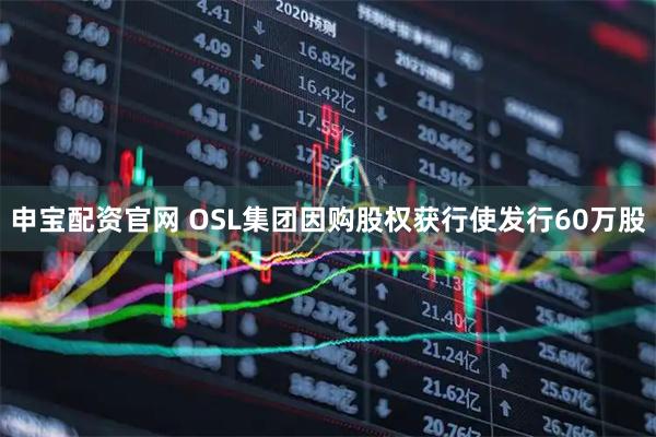 申宝配资官网 OSL集团因购股权获行使发行60万股